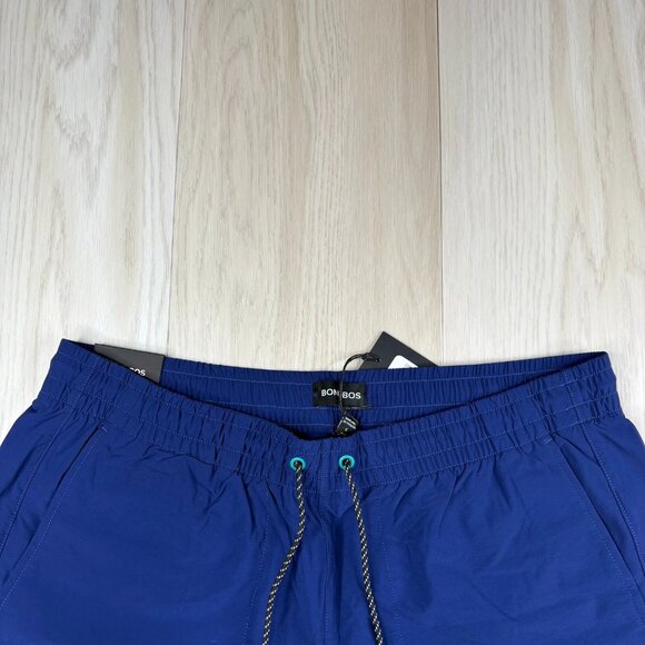 NWT Bonobos Womens Blue Drawstring Waist Night Train The Rec Swim Shorts Sz L - Picture 2 of 11